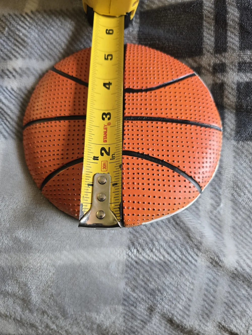 Orange Basketball-Themed Home Accent Tray